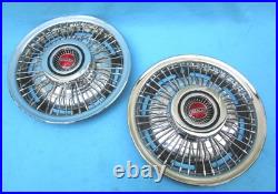 1967-72 Pontiac Firebird, Grand Prix, Tempest Wire Wheel Hubcaps (NOS) Set/4