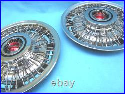 1967-72 Pontiac Firebird, Grand Prix, Tempest Wire Wheel Hubcaps (NOS) Set/4