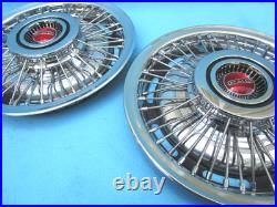 1967-72 Pontiac Firebird, Grand Prix, Tempest Wire Wheel Hubcaps (NOS) Set/4