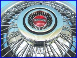 1967-72 Pontiac Firebird, Grand Prix, Tempest Wire Wheel Hubcaps (NOS) Set/4