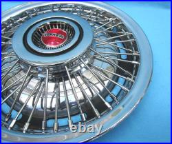 1967-72 Pontiac Firebird, Grand Prix, Tempest Wire Wheel Hubcaps (NOS) Set/4