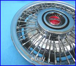 1967-72 Pontiac Firebird, Grand Prix, Tempest Wire Wheel Hubcaps (NOS) Set/4