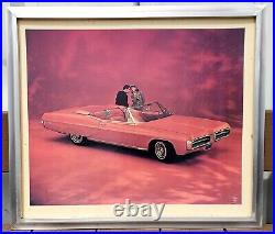 1967 Pontiac Grand Prix Convertible GM Dealership Showroom Picture Poster