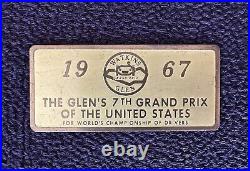 1967 Watkins Glen US Grand Prix Formula 1 Dash Plaque Jim Clark Lotus Win