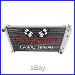 1968 69 70 71 72 73 Chevy Chevelle 3 Row Champion Alum Radiator Fan Combo