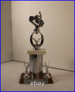 1968 Motorcycle Daredevil GARY WELLS Personal Motocross Race Trophy! Owned (COA)