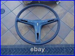 1969-74 Pontiac steering wheel, dark blue, NOS! GTO Lemans Firebird Grand Prix