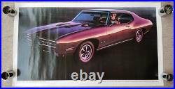 1969 Pontiac Wide Track Tigers Poster Set GTO Judge Firebird Grand Prix Mint