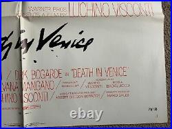 1971 Death in Venice WINNER Grand Prix Award Cannes 1 Sheet Movie Poster