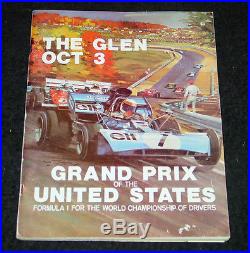 1971 Grand Prix of the United States Watkins Glen NY RACE PROGRAM 96 pages