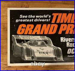 1972 Can-Am Racing Poster Riverside Raceway Times Grand Prix Original