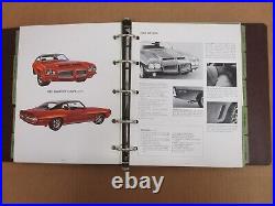 1972 Pontiac Dealer Album Product guide book Firebird Bonneville Grand Prix