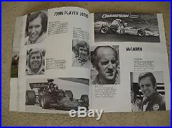 1972 US United States Grand Prix Program Watkins Glen Stewart Brabham Revson