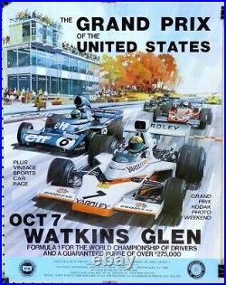 1973 US Grand Prix Watkins Glen Michael Turner artwork