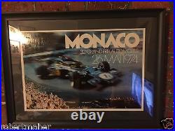 1974 Monaco Grand Prix Formula 1 Original Poster MAKE ME AN OFFER