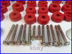 1978-1988 G-Body Reproduction Polyurethane Body Mount Bushings & Bolts Red