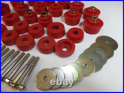 1978-1988 G-Body Reproduction Polyurethane Body Mount Bushings & Bolts Red