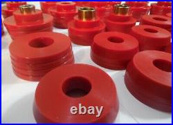 1978-1988 G-Body Reproduction Polyurethane Body Mount Bushings & Bolts Red