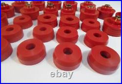 1978-1988 G-Body Reproduction Polyurethane Body Mount Bushings & Bolts Red