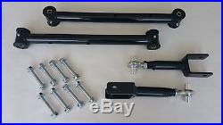 1978-1988 G Body Tubular Lower and Adjustable Upper Control Arms Hardware SILVER