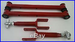 1978-1988 G Body Tubular Lower and Adjustable Upper Control Arms (RED)