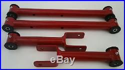1978-1988 G Body Tubular Upper and Lower Control Arms with Poly Bushings (RED)