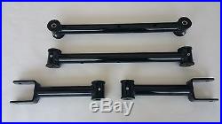 1978-1988 G Body Tubular Upper and Lower Control Arms with Poly Bushings SILVER