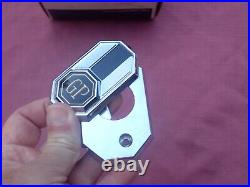 1978-80 Pontiac Grand Prix trunk lock emblem assembly, NOS! 20048501 deck lid