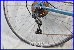 1978 Raleigh Super Grand Prix Touring Road Bike 60cm Large Steel Blue Ships USA