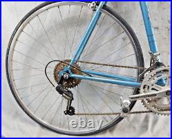 1978 Raleigh Super Grand Prix Touring Road Bike 60cm Large Steel Blue Ships USA