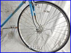 1978 Raleigh Super Grand Prix Touring Road Bike 60cm Large Steel Blue Ships USA