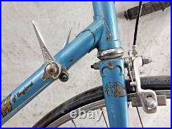 1978 Raleigh Super Grand Prix Touring Road Bike 60cm Large Steel Blue Ships USA