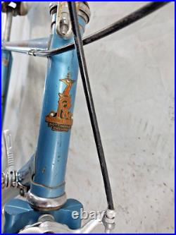 1978 Raleigh Super Grand Prix Touring Road Bike 60cm Large Steel Blue Ships USA
