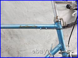 1978 Raleigh Super Grand Prix Touring Road Bike 60cm Large Steel Blue Ships USA