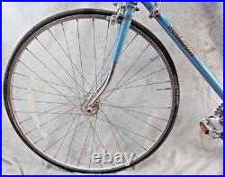 1978 Raleigh Super Grand Prix Touring Road Bike 60cm Large Steel Blue Ships USA