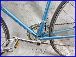 1978 Raleigh Super Grand Prix Touring Road Bike 60cm Large Steel Blue Ships USA
