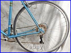 1978 Raleigh Super Grand Prix Touring Road Bike 60cm Large Steel Blue Ships USA