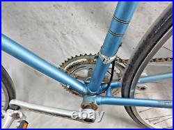 1978 Raleigh Super Grand Prix Touring Road Bike 60cm Large Steel Blue Ships USA