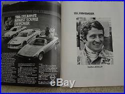 1980 US United States Grand Prix Progam Watkins Glen Formula1 Andretti Piquet