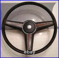 1981-87 Pontiac Grand Prix Black Woodgrain Steering Wheel OEM