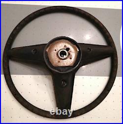 1981-87 Pontiac Grand Prix Black Woodgrain Steering Wheel OEM