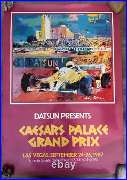 1982 Caesars Palace Grand Prix of Las Vegas Original Poster by LeRoy Neiman