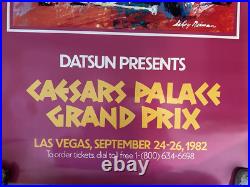 1982 Caesars Palace Grand Prix of Las Vegas Original Poster by LeRoy Neiman
