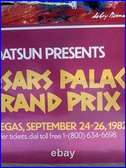 1982 Caesars Palace Grand Prix of Las Vegas Original Poster by LeRoy Neiman