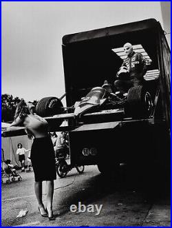 1983 Vintage Helmut Newton Photo Print Grand Prix Monte Carlo Photogravure 14x17