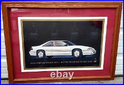 1988 Pontiac Grand Prix Motor Trend Car of The Year, Signed By GM's Jack Stuart