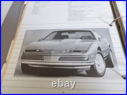 1988 Pontiac Product Book Sales Promo Firebird, Grand am, Fiero, Grand Prix
