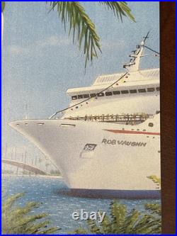 1991 Grand Prix of Miami Camel Motorcycle Racing Rare Sign Poster 90s Art