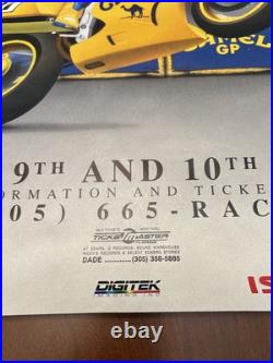1991 Grand Prix of Miami Camel Motorcycle Racing Rare Sign Poster 90s Art 1991 Grand Prix of Miami Camel Motorcycle Racing Rare Sign Poster 90s Art