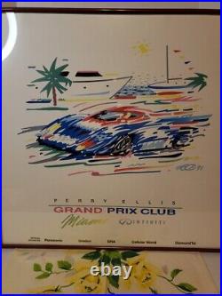 1991 Miami Grand Prix NISSAN LtdEd Fine Art Print Poster Professionally Framed